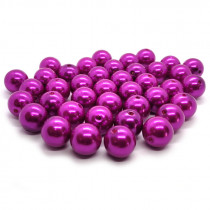 Magenta Imitation Pearl Acrylic Bubblegum Beads 16mm
