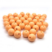 Peach Acrylic Bubblegum Beads 16mm