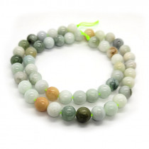 Natural Burmese Jade 8mm Round Beads
