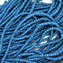 Coco Azure Blue Wood Beads