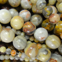 Crazy Lace Agate 6mm Round Beads