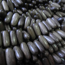 Greywood Oval 8x19mm Wood Beads