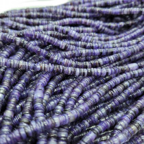 Violet Hammer Shell Heishi Beads