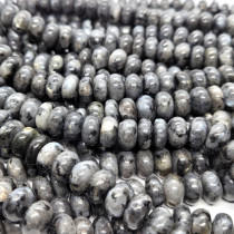 Larvikite 5x10mm Rondelle Beads