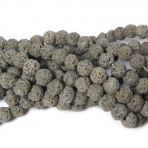 Dyed GreyLava Rock Beads 6mm 