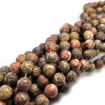 Leopardskin Jasper 10mm Round Beads 