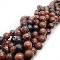 Mahogany Obsidian 10mm Round Beads