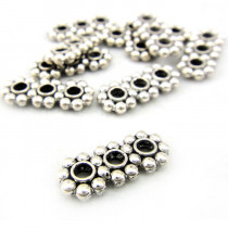 Tibetan Silver 16x7mm 3 Hole Bead Spacers