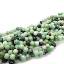 Natural Green Turquoise 6mm Round Beads