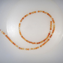 Natural Colour Carnelian 4mm Round Beads