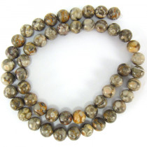 Ocean Fossil 8mm Round Beads