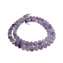 Sage Amethyst Matte/Frosted 6mm Round Beads