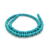 Synthetic Turquoise 4x6mm Rondelle Beads