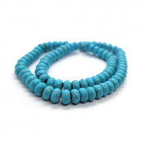 Synthetic Turquoise 5x8mm Rondelle Beads
