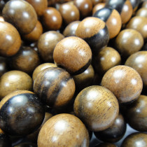 Kamagong (Tiger Ebony) 12mm Round Wood Beads