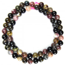 Multicolour Tourmaline 6mm Round Beads