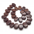 Bayong Side Drilled Oval Nugget Wood Beads