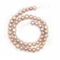 Freshwater Nugget Pearl Lilac Beads