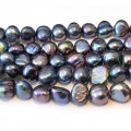 Freshwater Nugget Pearl Peacock  Beads