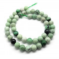 Natural Green Turquoise 8mm Round Beads