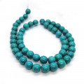 Reconstituted TibetanTurquoise 8mm Round Beads