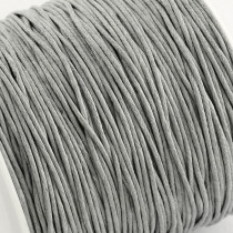 Light Grey Waxed Cotton Cord 1mm 74M Roll