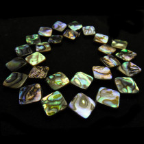 Abalone 12mm Diamond Beads