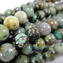 African Turquoise Round 8mm Beads