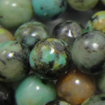 African Turquoise Round 4mm Beads