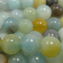 Multicolour Amazonite 4mm Round Beads