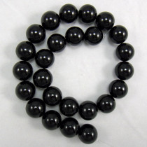 Black Onyx 16mm Round Beads