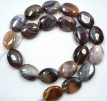 Botswana Agate 15x20mm Oval Beads