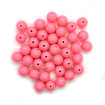 ot Pink Acrylic Bubblegum Beads 16mm