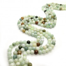Natural Burmese Jade 6mm Round Beads 