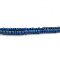Coco Azure Blue 3x4mm Wood Beads
