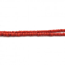 Coco Red 3x4mm Wood Beads