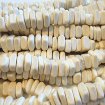 Coco White Square Wood Beads