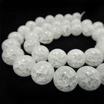 Cracked Glass 10mm Beads