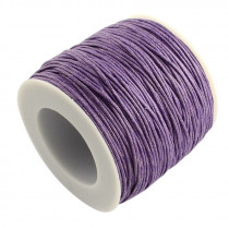 lavender Waxed Cotton Cord 1mm 74M Roll