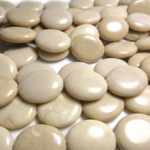 Fossil Stone 15x18mm Oval Beads