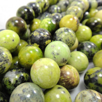 Grass Turquoise 12mm Round Beads