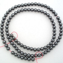 Hematite 4mm Round Beads