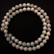 Howlite 6mm round beads