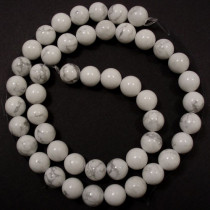 Howlite 8mm round beads