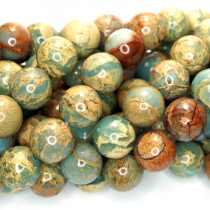 Impression Jasper 10mm Round Beads