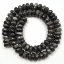 Larvikite 6x10mm Rondelle Beads