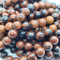 Mahogany Obsidian 10mm Round Beads