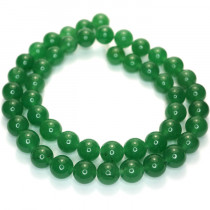 Malay Jade Green 8mm Round Beads