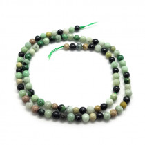 Natural Green Turquoise 4mm Round Beads