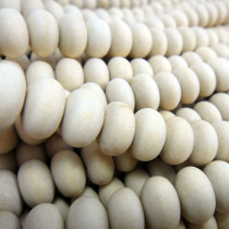 Natural White Wood 5x8mm Mentos Wood Beads